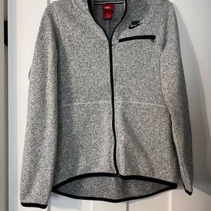 Nike Heather Gray Fleece Jacket